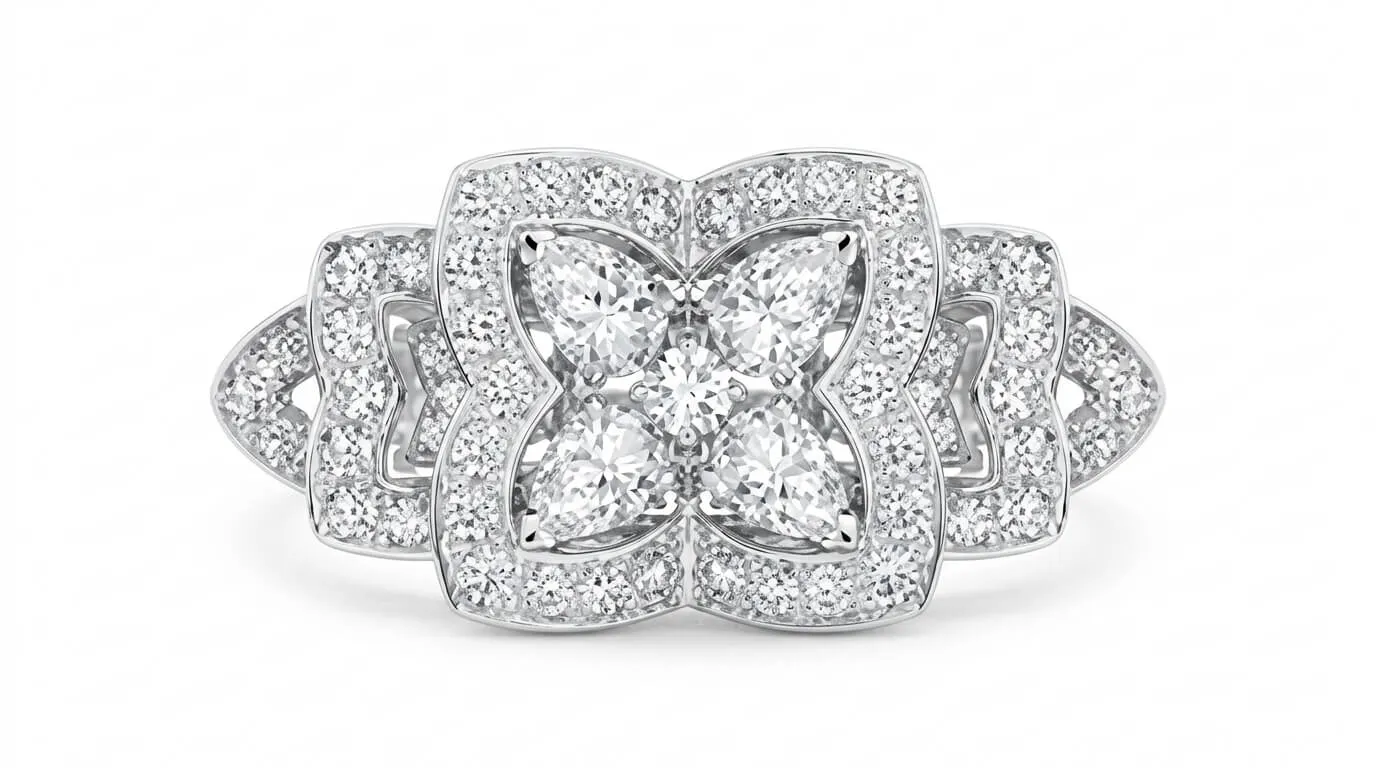 アンシャンテ 蓮の花 リング